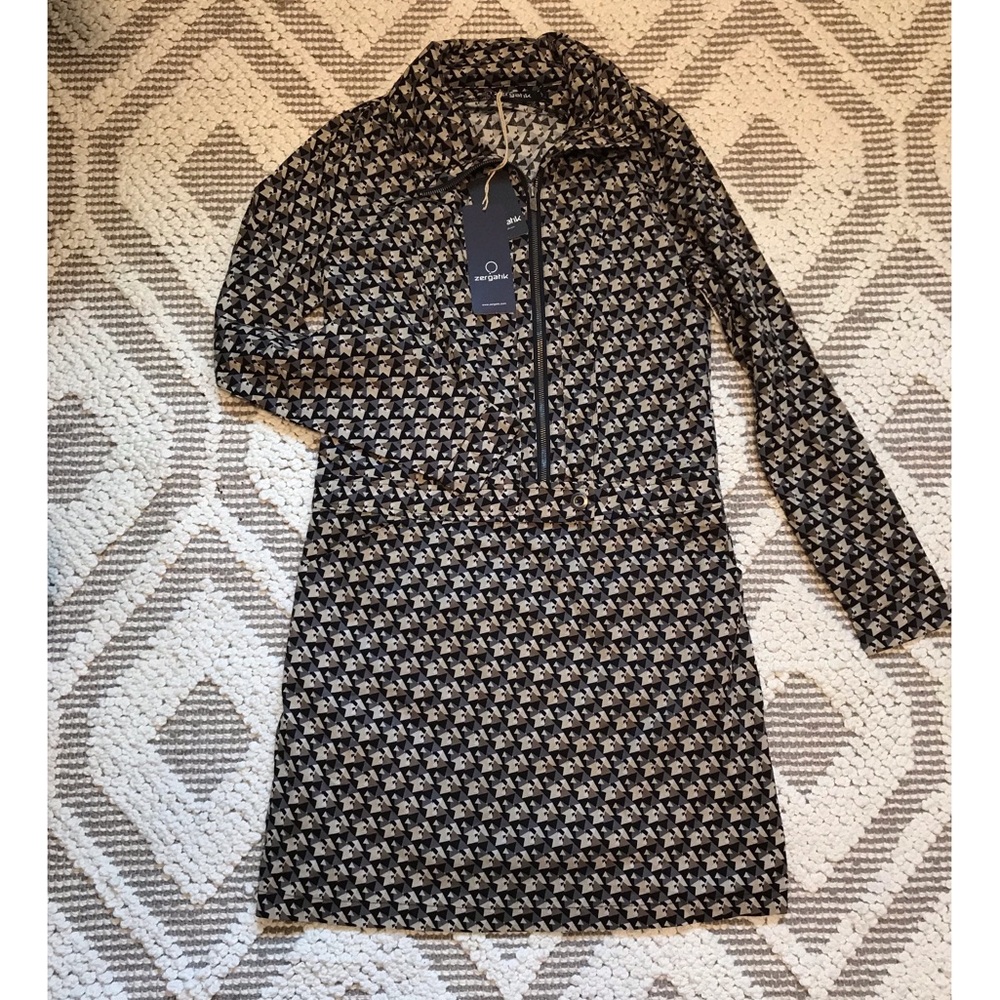 NWT Geo print dress from Spain - with pockets!